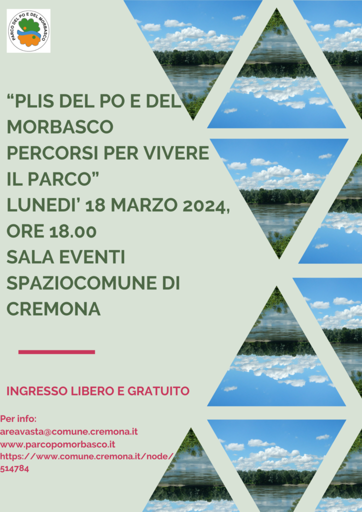 Alla Scoperta dei sentieri del Parco – presentazione pubblica : 18/03/2024, ore 17.00 | SpazioComune, Cremona